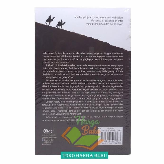 

Promo History Of The Arabs Sejarah Peradaban Islam Philip K. Hitti