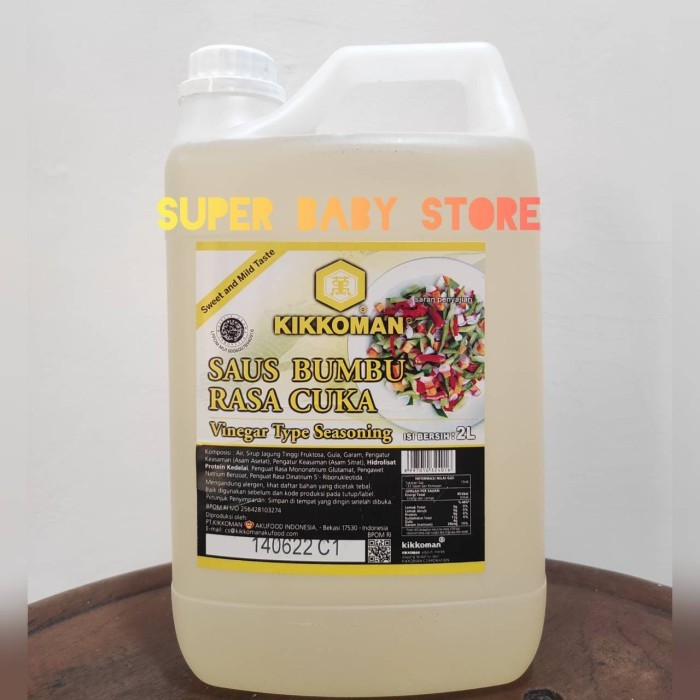 

Kikkoman Vinegar Sauce - Bumbu Cuka Sushi 2 Liter Halal