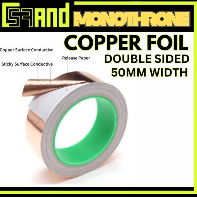 

Sale Copper Foil Tape Shielding Gitar Self Adhesive 2Sisi Cooper Conductive