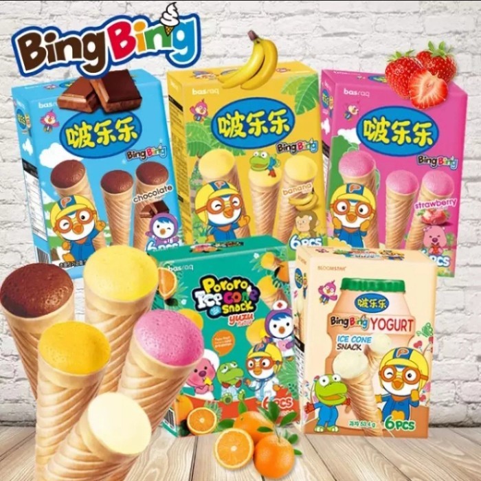

TERBAIK pororo ice cone snack 54gr