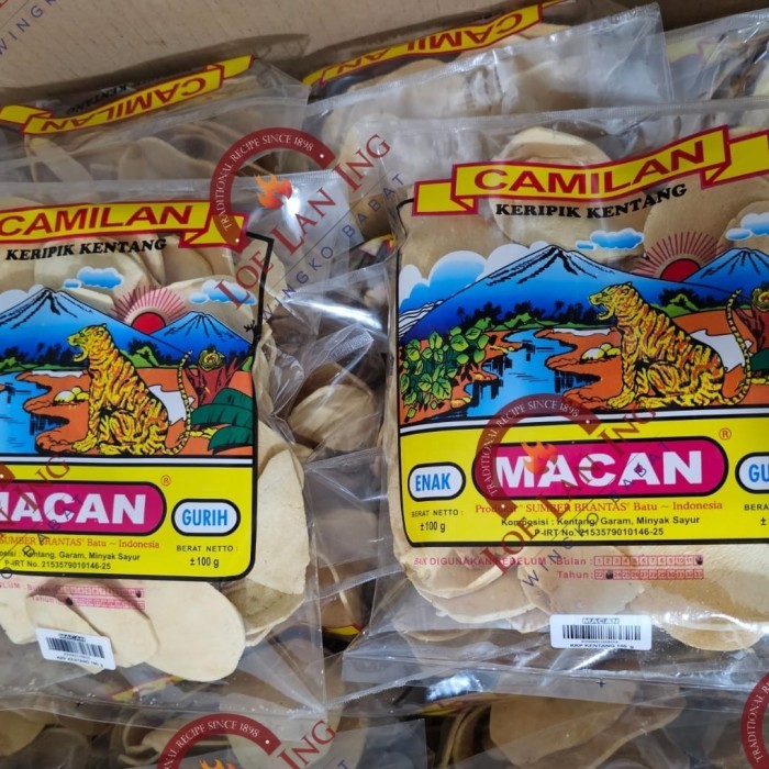 

LIMITED EDITION Macan Keripik Kentang khas Batu 100gr