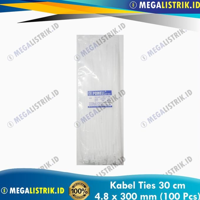 

Sale Powell Kabel / Cable Ties / Tie 30 Cm / 4.8 X 300 Mm Putih