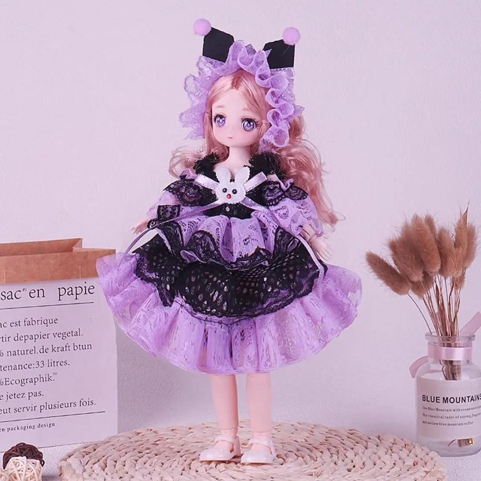 removable joint doll 30cm bjd doll toy attractive eyes multiple movable ball-jointed anime figure do
