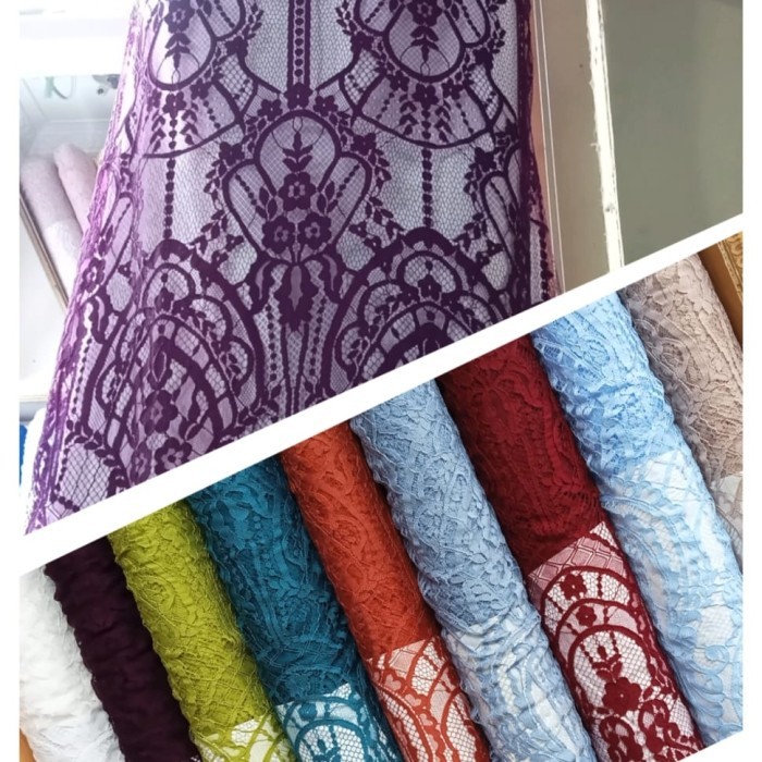 Brokat Se Prancis Brukat Santily Kain Brokat Bahan Brukat_Kebaya