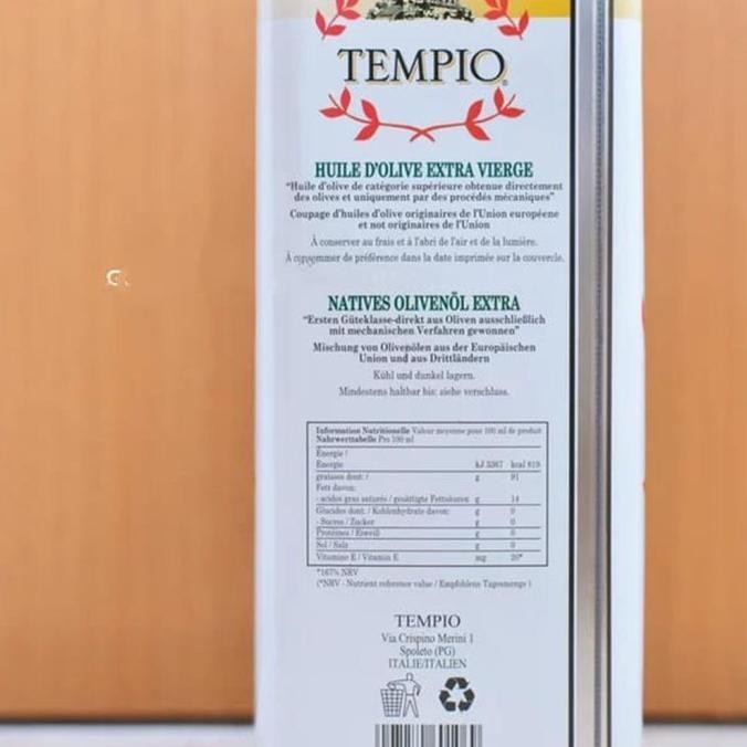 

Minyak Zaitun Extra Virgin Olive Oil Italy Il Tempio 5 Liter