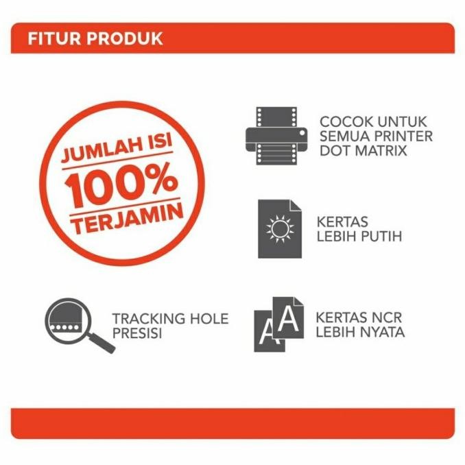 

Continuous Form / Kertas Komputer Paperline 9.5 x11 3ply CF K3 W PRS