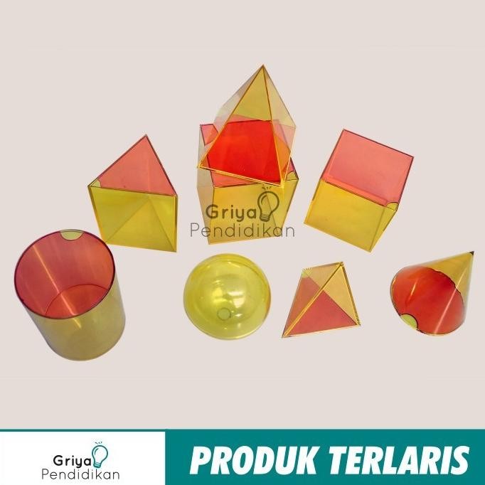 

8 Jenis Bangun Ruang Transparan - Alat Peraga Matematika