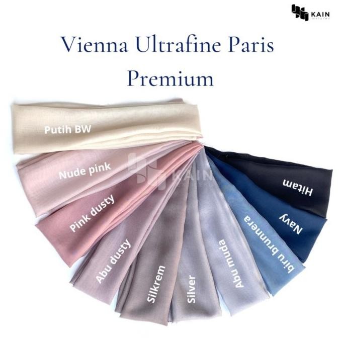 1 Rol Kain Vienna Ultrafine Voal Paris Premium 55 yard