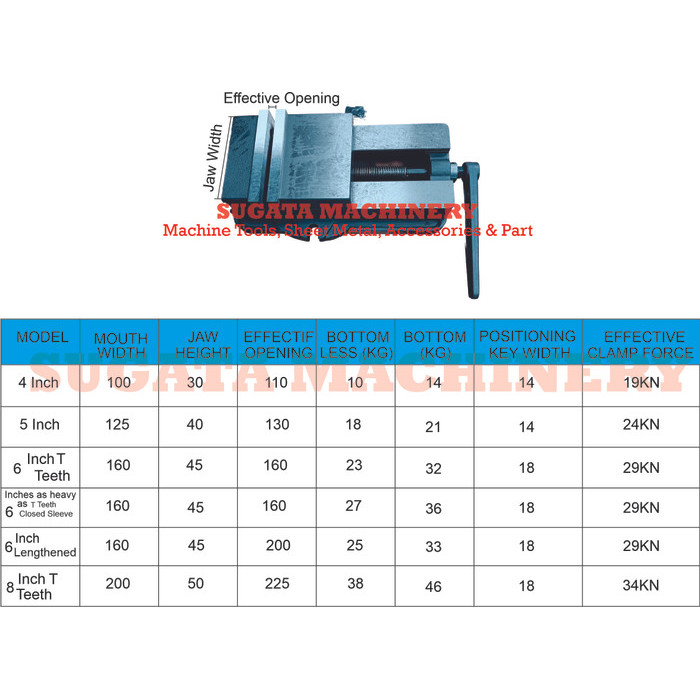 Ragum Milling Catok Milling Vise Milling 6 Inch