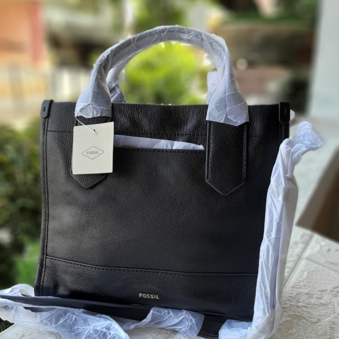 Fossil Kyler Satchel Black