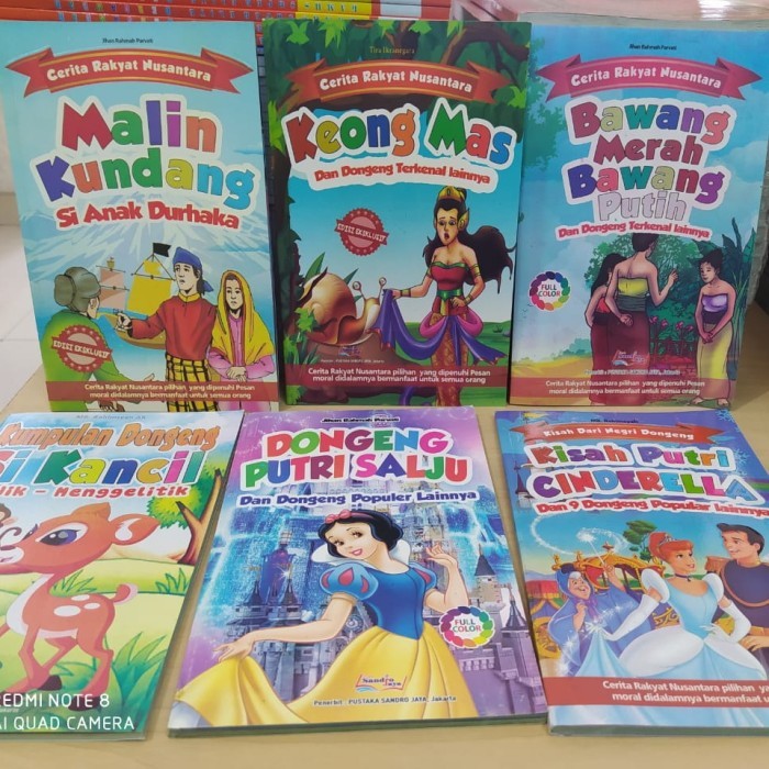 Dongeng Anak / Cerita Bergambar / Cerita Rakyat / Cerita Anak 6 Buku