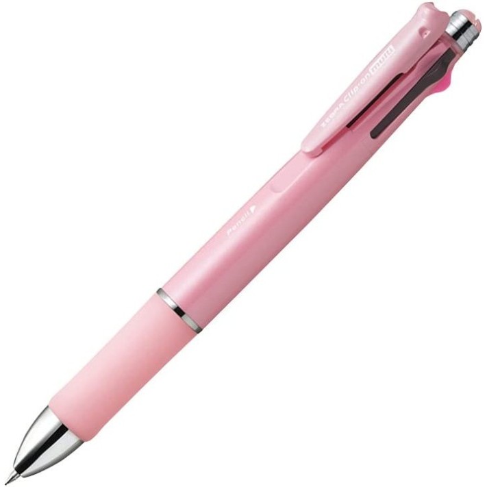 

NEW Zebra Clip-On Multi 1000 0.7 mm 4 Color Ballpoint Pen + Pencil
