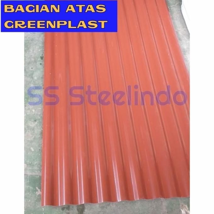 ATAP GELOMBANG ASBES UPVC GO GREEN PLAST (1,8M 2,1M 2,4M 3M) TL