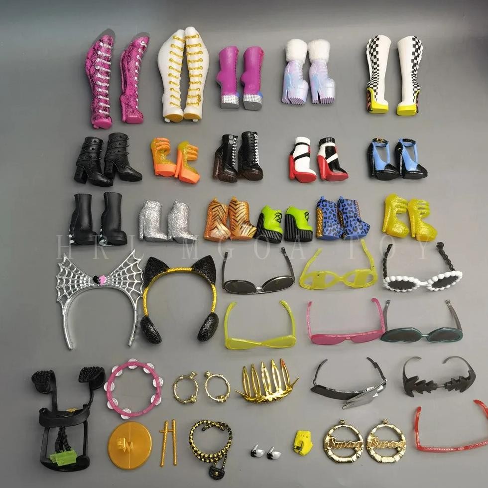 original 24cm omg doll accessories big sister shoes bag glasses guitar diy girl play house toy gift