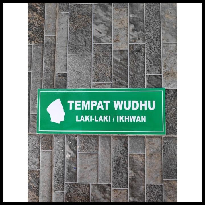 

TERBARU STIKER VINYL TANDA SIGN LOKASI TEMPAT WUDHU LAKI IKHWAN MASJID MUSHOLA !!!!