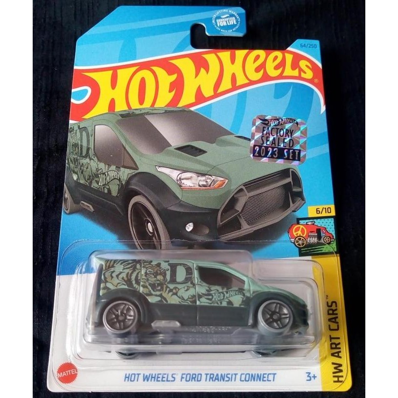 Hot Wheels Ford Transit Connect HW Art Cars Factory Sealed Green