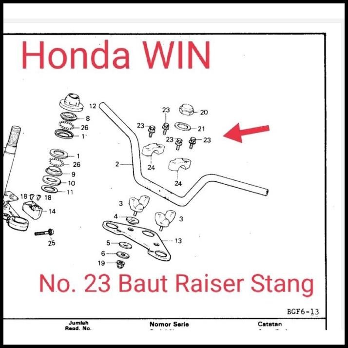 DISKON WIN BAUT 6 X 28 RAISER STANG ORI AHM 957010602800 95701 060 2800
