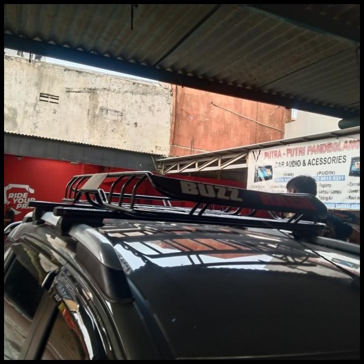 TERMURAH ROOF RACK BAGASI ATAS MOBIL SUZUKI XL 7 MEREK BUZZ RACK + CROSS BAR 