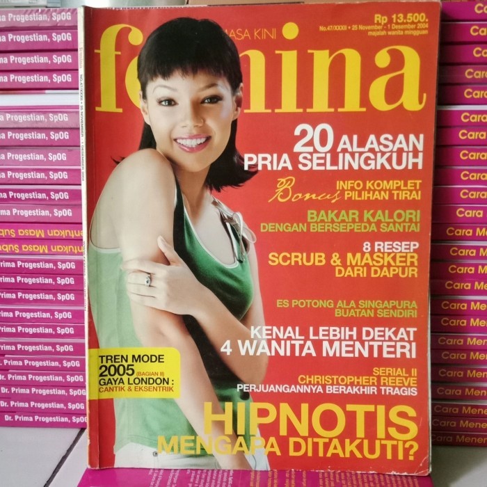 Majalah Femina No.47 November 2004 Cover Dewi Sandra