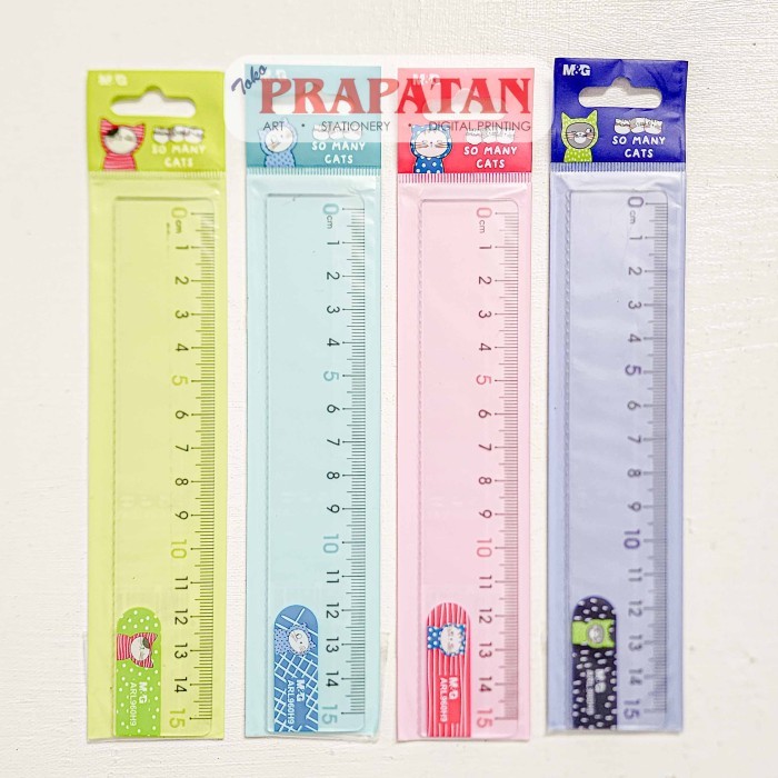 

M&G So Many Cats Penggaris 15Cm Ruler #Original