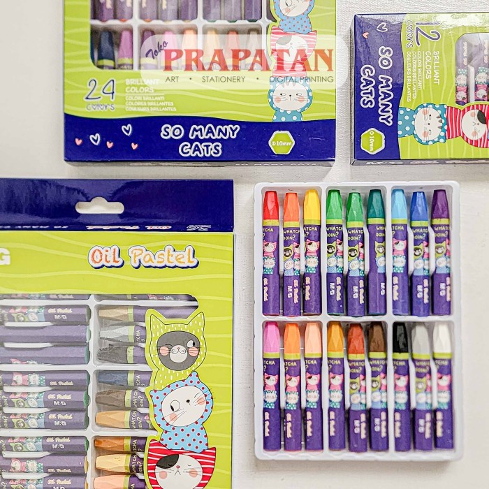

M&G So Many Cats Oil Pastel Agm900 Crayon Minyak #Original