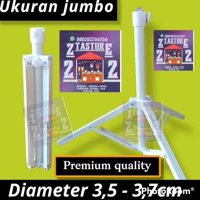 kaki penyangga jumbo payung tenda pantai tripod payung bazar cafe zta TM