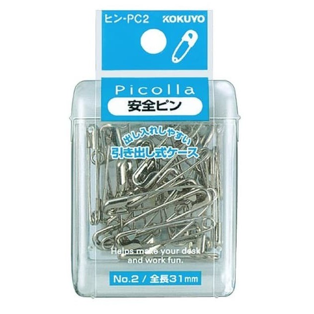 

Kokuyo Picolla Savety Pin Silver - Hin Pc-2 #Original