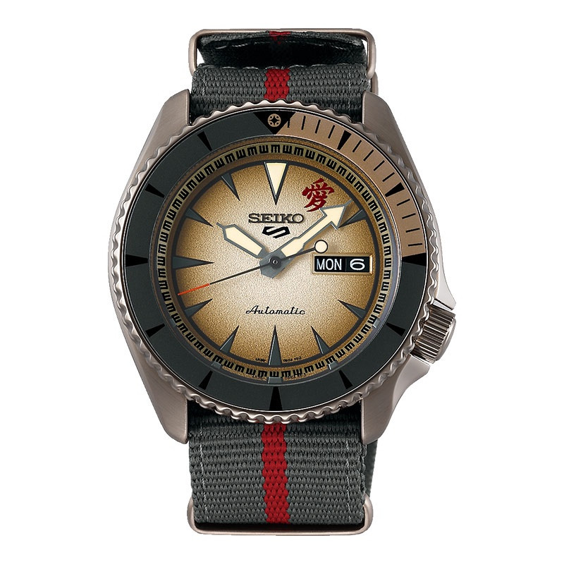 [Watches Hub Indonesia] SEIKO Jam Tangan Pria 5 Sports SRPF71K1 Automatic Naruto & Boruto Gaara Nylo