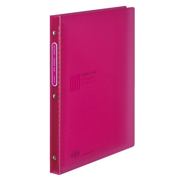 

Color Tag Clear Book Refillable A4 30Clear Pockets - Colorful Cover #Original