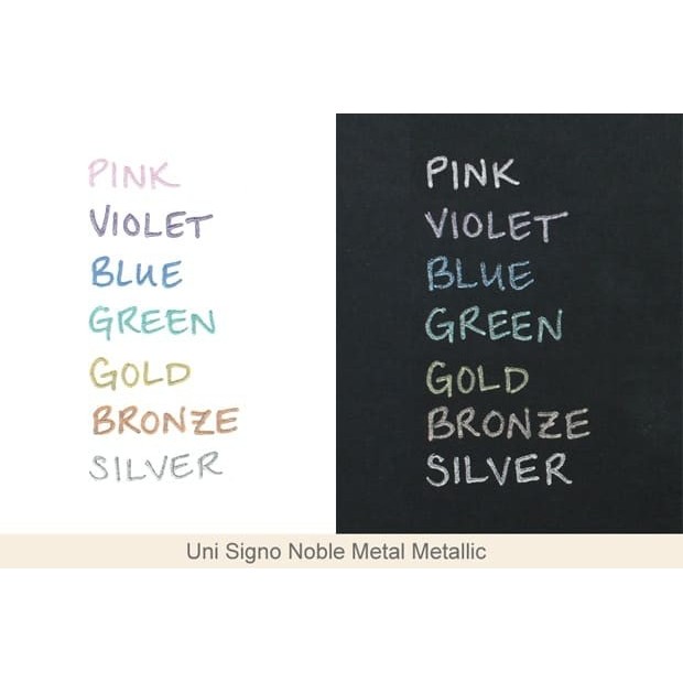 

Uniball Signo Noble Metal Metallic Gel Ink Pens Um-120Nm - 1,0Mm #Original