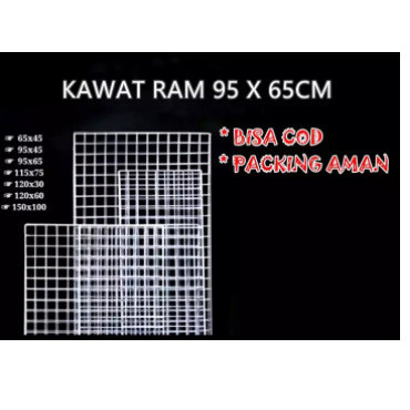 LIMITED EDITION Kawat Ram 95 x65 Cm - Rak Display Aksesoris HP - Rak Gantung putih