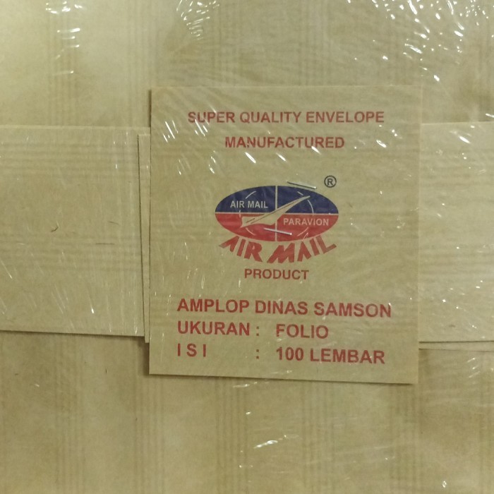

Amplop Coklat Folio Air Mail Salur #Original
