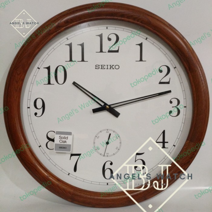 READY STOKKK Jam dinding seiko kayu 51 cm qxa155B QXA155
