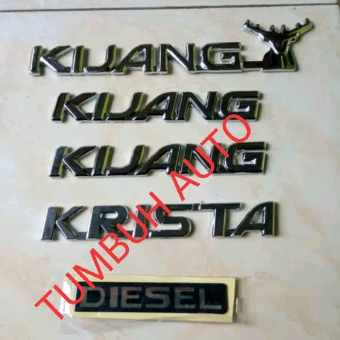 Emblem Tanduk Kijang Krista Diesel Fender Kijang Kapsul 97 2004 5 Biji