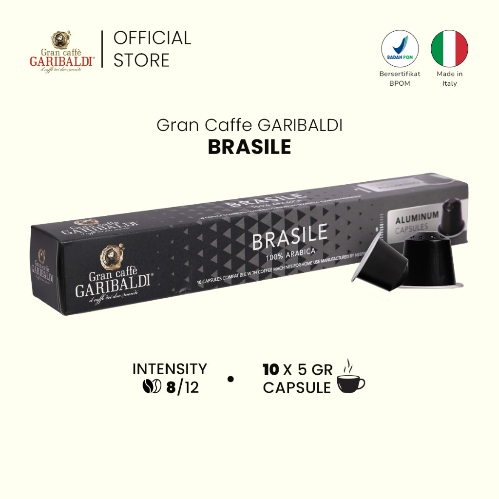 

GRAN CAFFE GARIBALDI COFFEE - Brasile [Kopi Kapsul Nespresso Compatible]