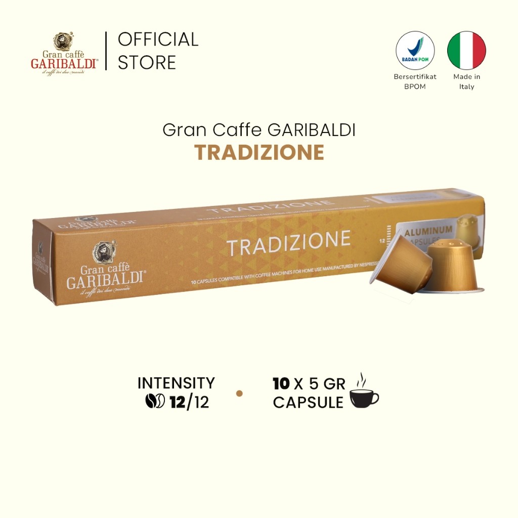 

GRAN CAFFE GARIBALDI COFFEE - Tradizione [Kopi Kapsul Nespresso Compatible]