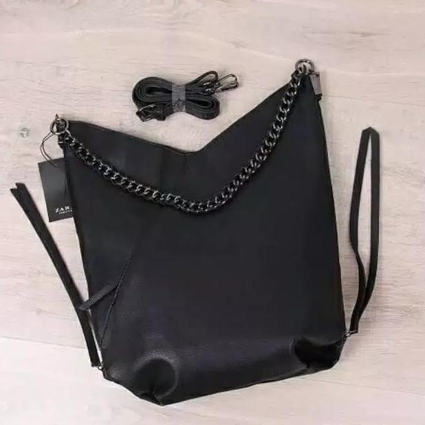 Tas Zara Chain Bucket Bag Original