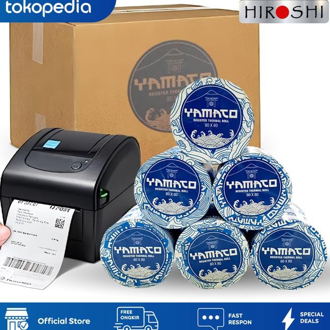 

Sale Paket Kertas Thermal Paper Roll Kaspaper 80 X 80 Isi 6 Roll