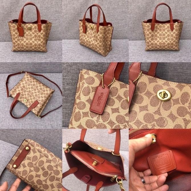 [ORIGINAL] COACH Willow Tote 24 Tas Coach Original Coach Bag Willow
