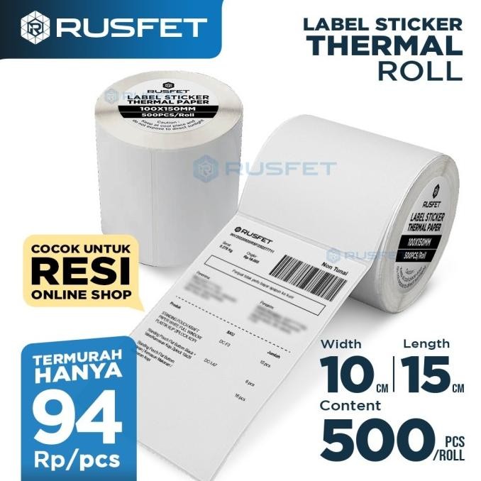 

Sale Label Resi Thermal Stiker Thermal 100X150Mm Label Baracode Thermal
