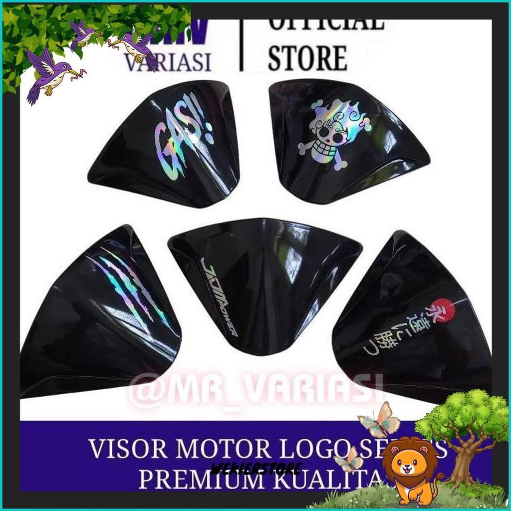 Visor Beat Fi Esp Logo Series Visor Variasi Beat Esp 2014-2015 Windshield Beat Kaca Depan Beat Fi Ak