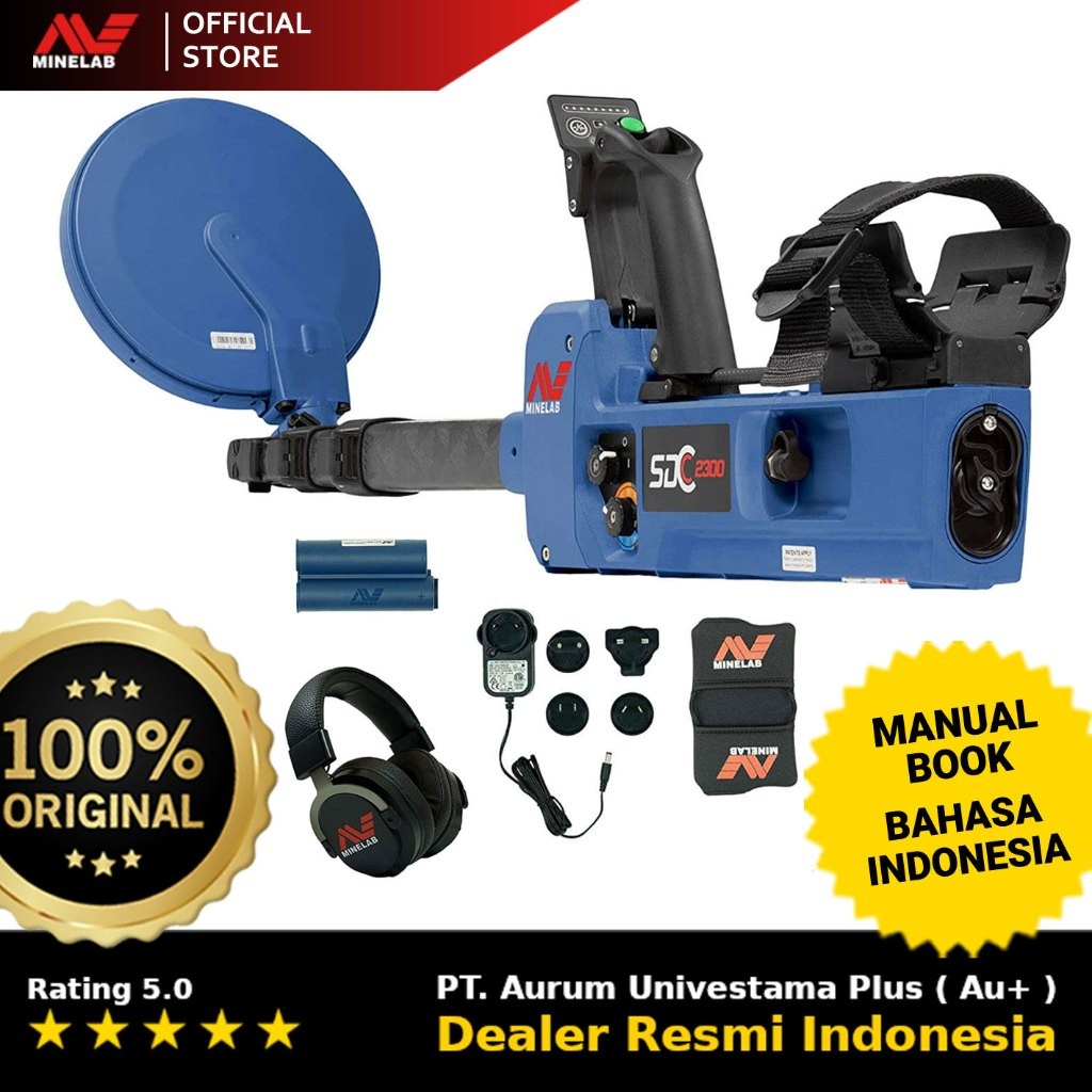 Metal Detektor Minelab SDC 2300 - Metal Detektor SDC-2300 Metal Detector Minelab SDC2300 Alat Pencar