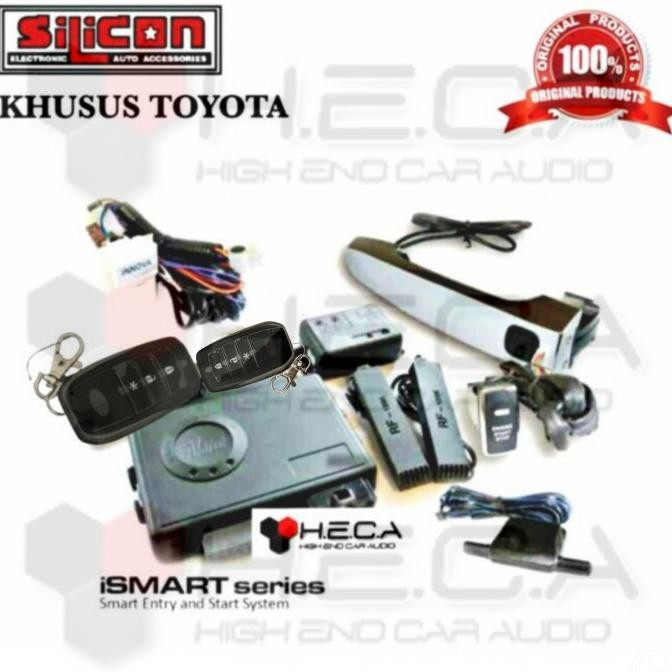 Wow Ismart Alarm Mobil Pintar Silicon Khusus Toyota Smart Keyless Entry