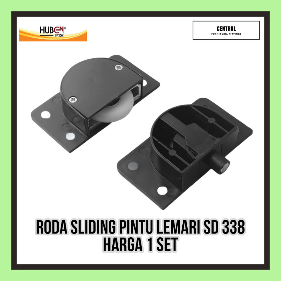 Roda Pintu Lemari Sliding Geser SD 338 / SD-338 HUBEN