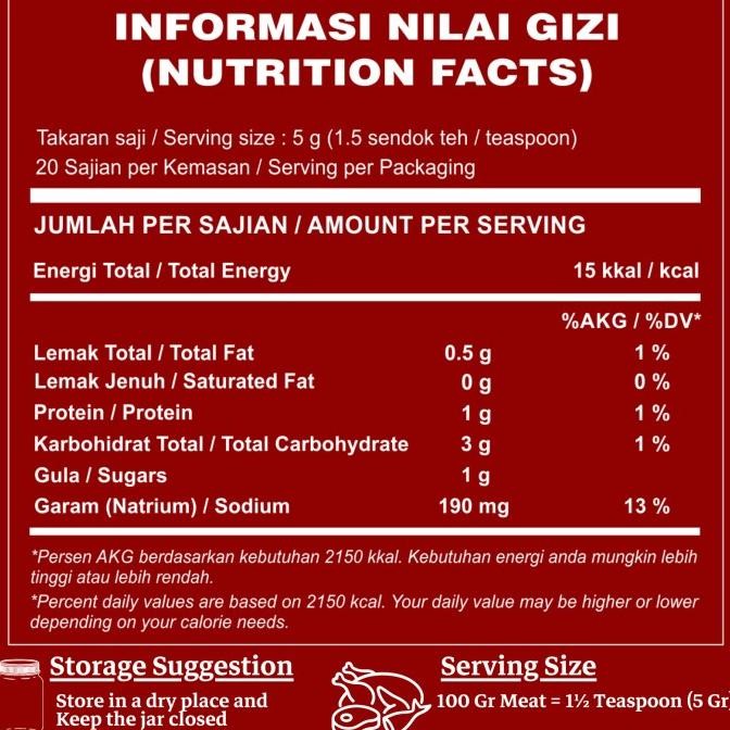 

Healthy Dry Rub | Bumbu Marinasi Rendah Kalori (Original) 100 gr KGS