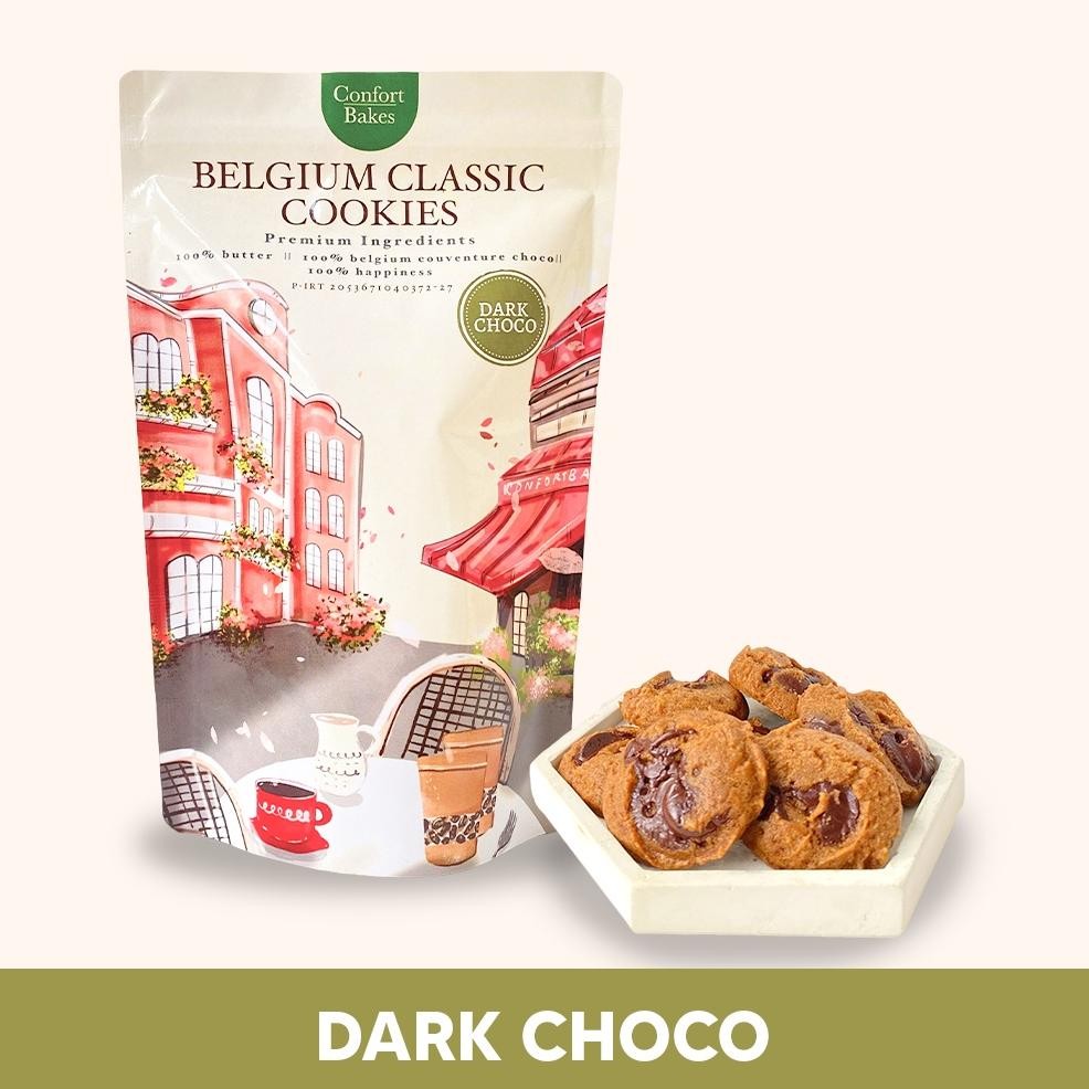 

Belgium Classic Cookies - Dark Choco Kue Kering Cemilan Makanan Ringan Hampers Lebaran dan Natal