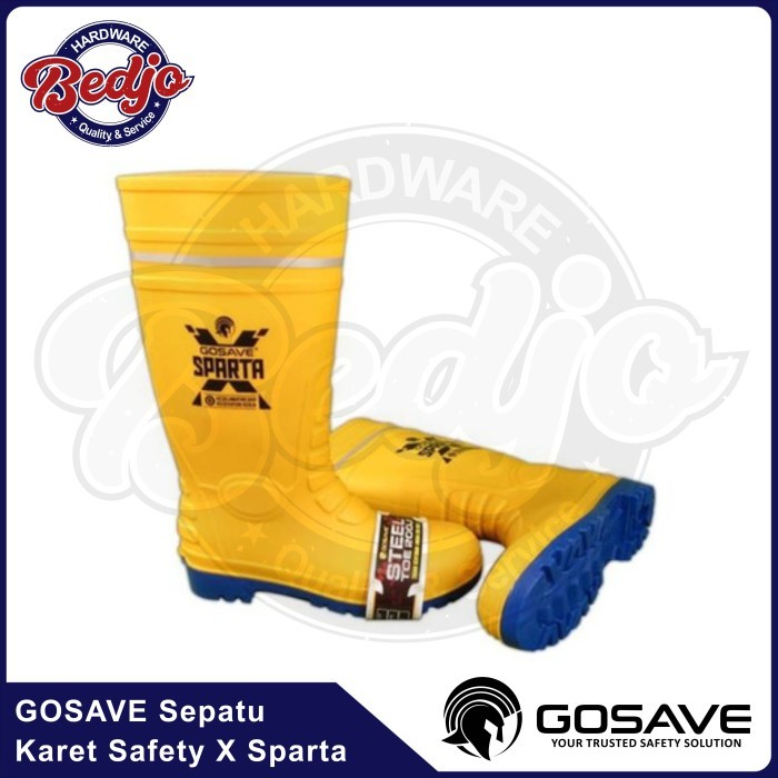 BEBAS ONGKIR - Gosave Sepatu Boot Rubber Safety X Sparta