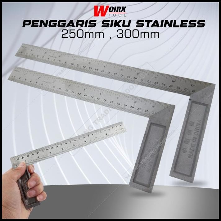 

Penggaris Siku Tukang Stainless 250Mm 300Mm