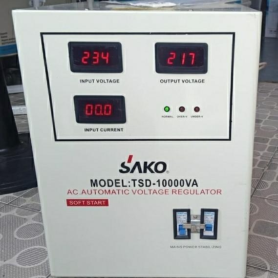 TERMURAH - Stabilizer Listrik Digital SAKO TSD-10000 LED Stavolt 10000 Watt