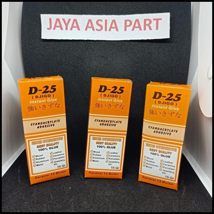 

TERMURAH LEM KOREA INSTANT GLUE/POWER GLUE D-25 (DJIGO) 15GR !!